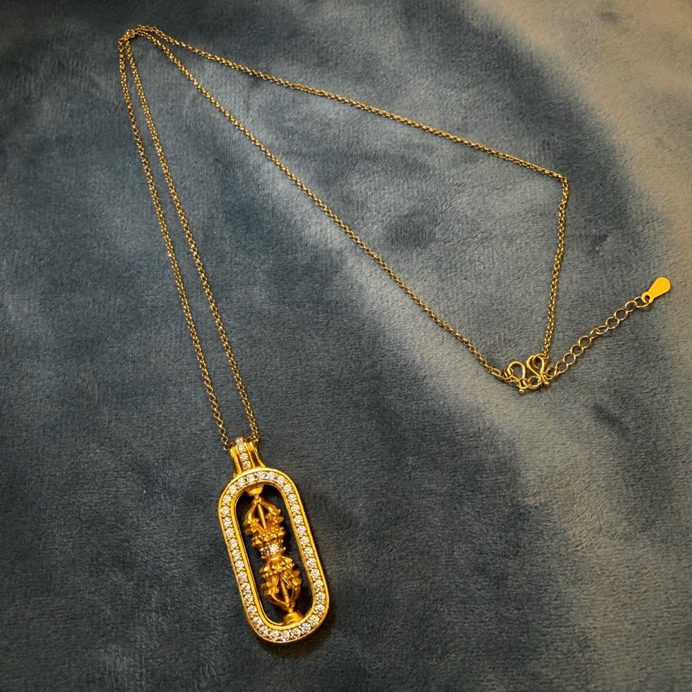 Sold! Unique Golden Pendant Necklace